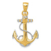 Gold Polished Anchor Pendants