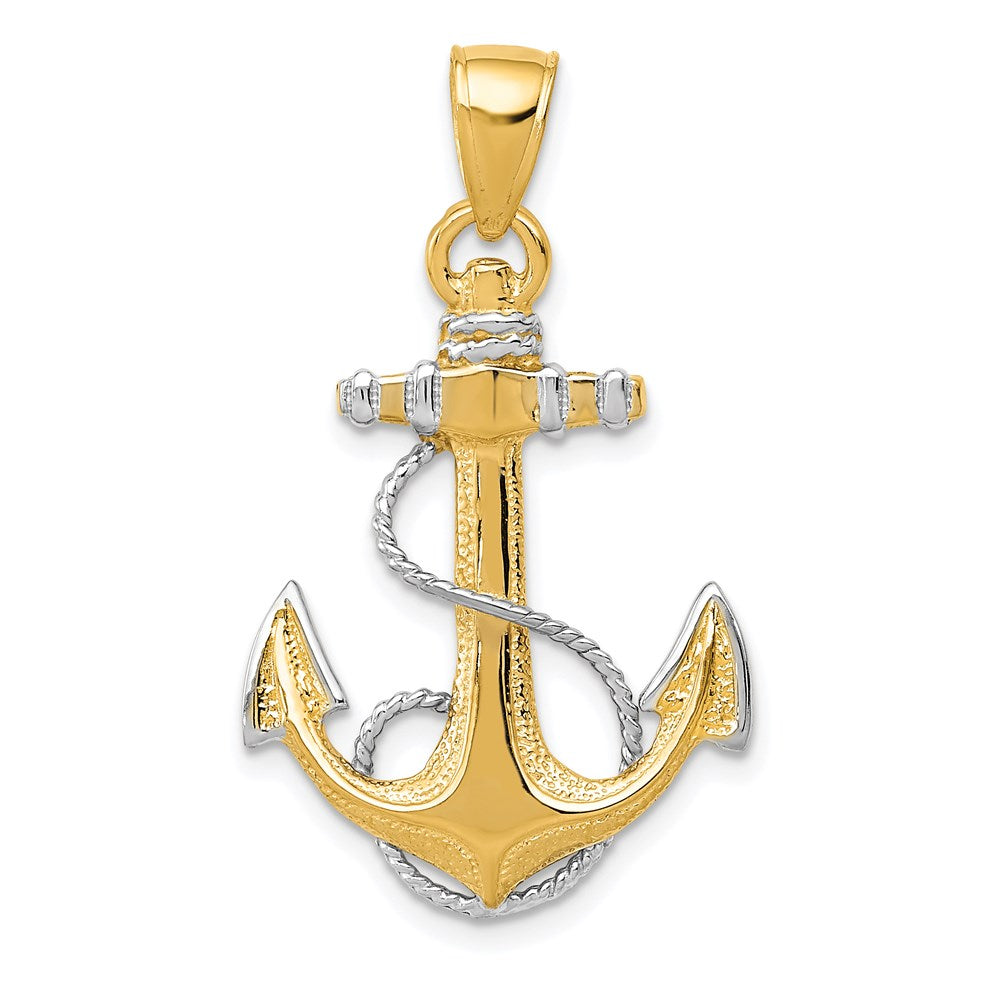 Gold Polished Anchor Pendants