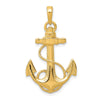 Gold Polished Anchor Pendants