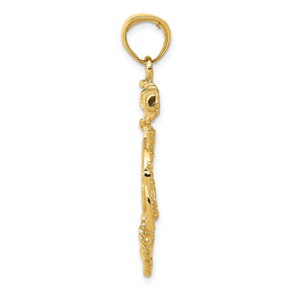 Gold Polished Anchor Pendants