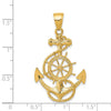 Gold Polished Anchor Pendants