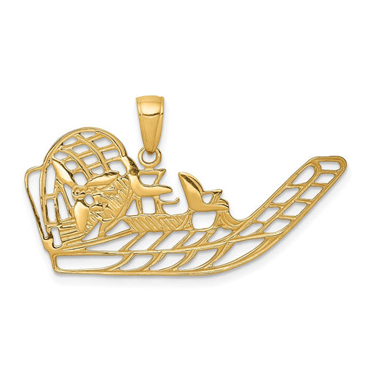 Gold Polished Airboat Pendants