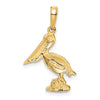 14k Pelican Pendant
