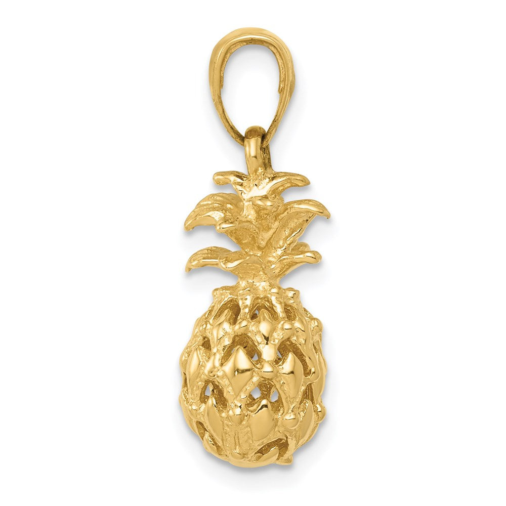 Gold Polished Pineapple Pendants