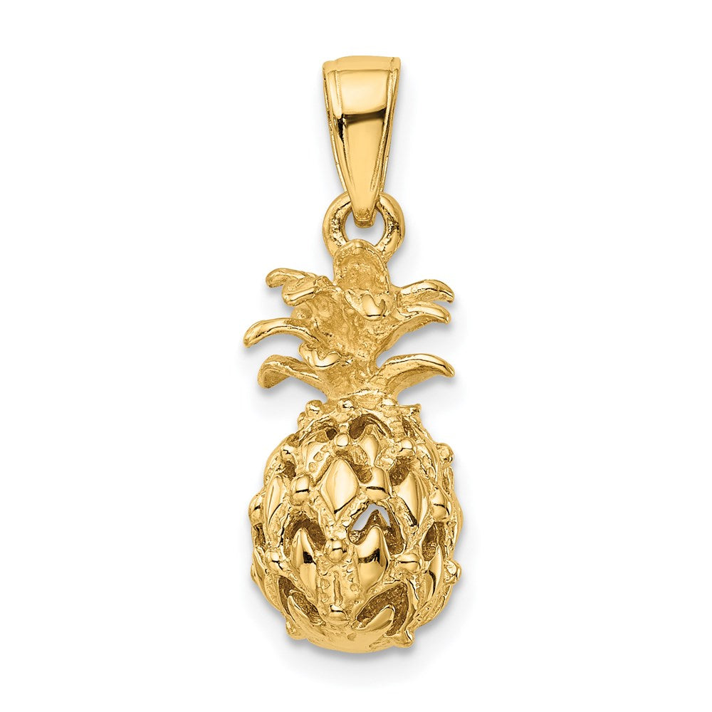 Gold Polished Pineapple Pendants