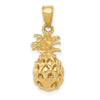 Gold Polished Pineapple Pendants