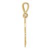14K Skull and Bones Pendant