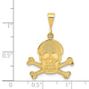 14K Skull and Bones Pendant