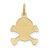 14K Skull and Bones Charm