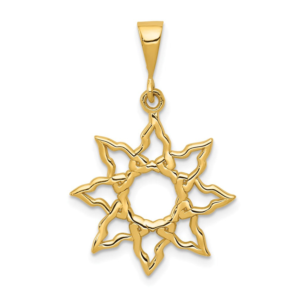 Gold Polished Celestial Pendants
