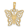 Gold Polished Butterfly Pendants