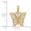 Gold Polished Butterfly Pendants