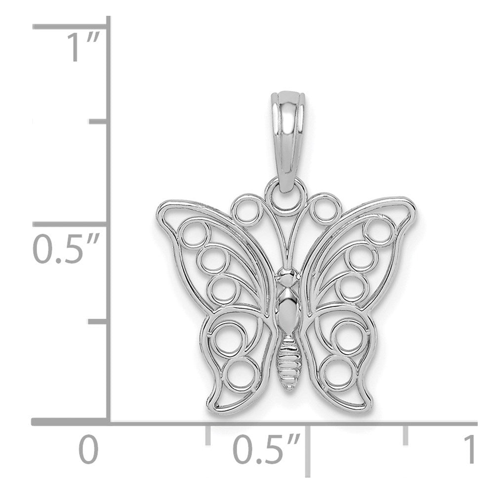 Gold Polished Butterfly Pendants
