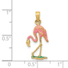 Gold Polished Flamingo Pendants