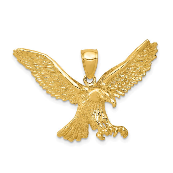 Gold Polished Eagle Pendants