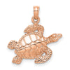 Gold Polished Turtle Pendants