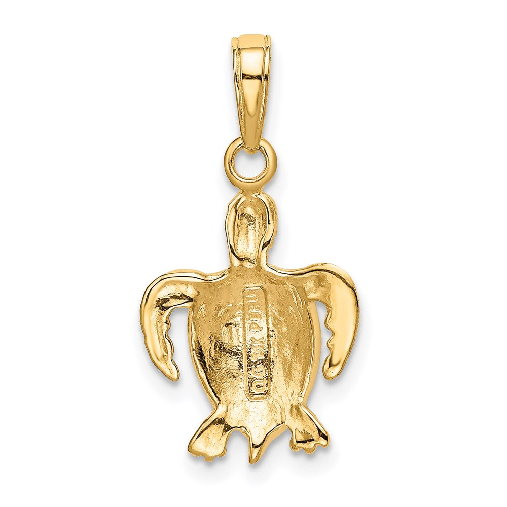 Gold Polished Turtle Pendants