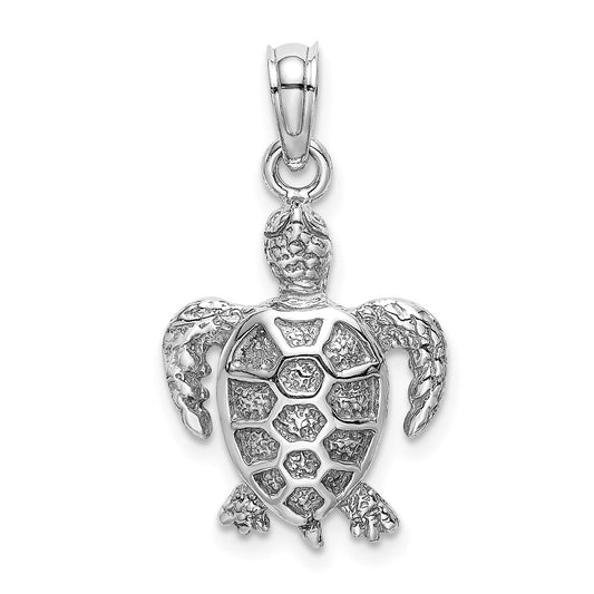 Gold Polished Turtle Pendants
