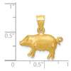Gold Polished Farm Animal Pendants