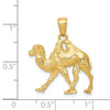 14k 3-D 2-Hump Camel Pendant