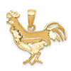 Gold Polished Rooster Pendants