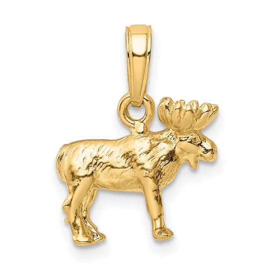 Gold Polished Forest Animal Pendants