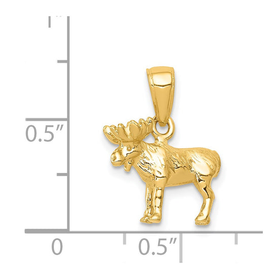 Gold Polished Forest Animal Pendants