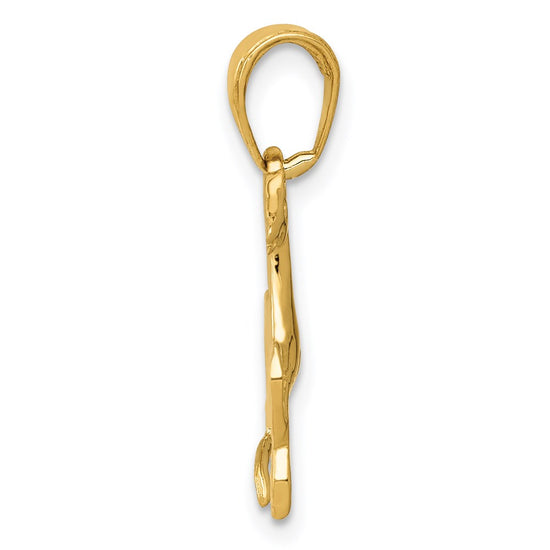Gold Polished Horse Pendants
