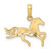 Gold Polished Horse Pendants