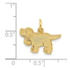14k Saint Bernard Dog Charm