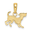 14k Dog Pendant