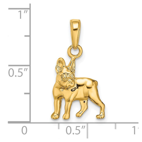Gold Polished Dog Pendants