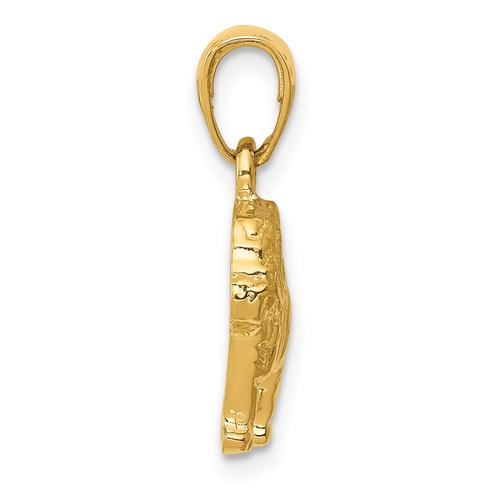 Gold Polished Dog Pendants
