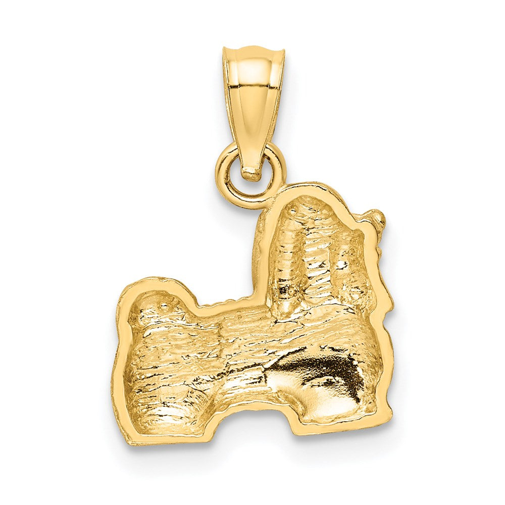 Gold Polished Dog Pendants