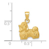 Gold Polished Dog Pendants