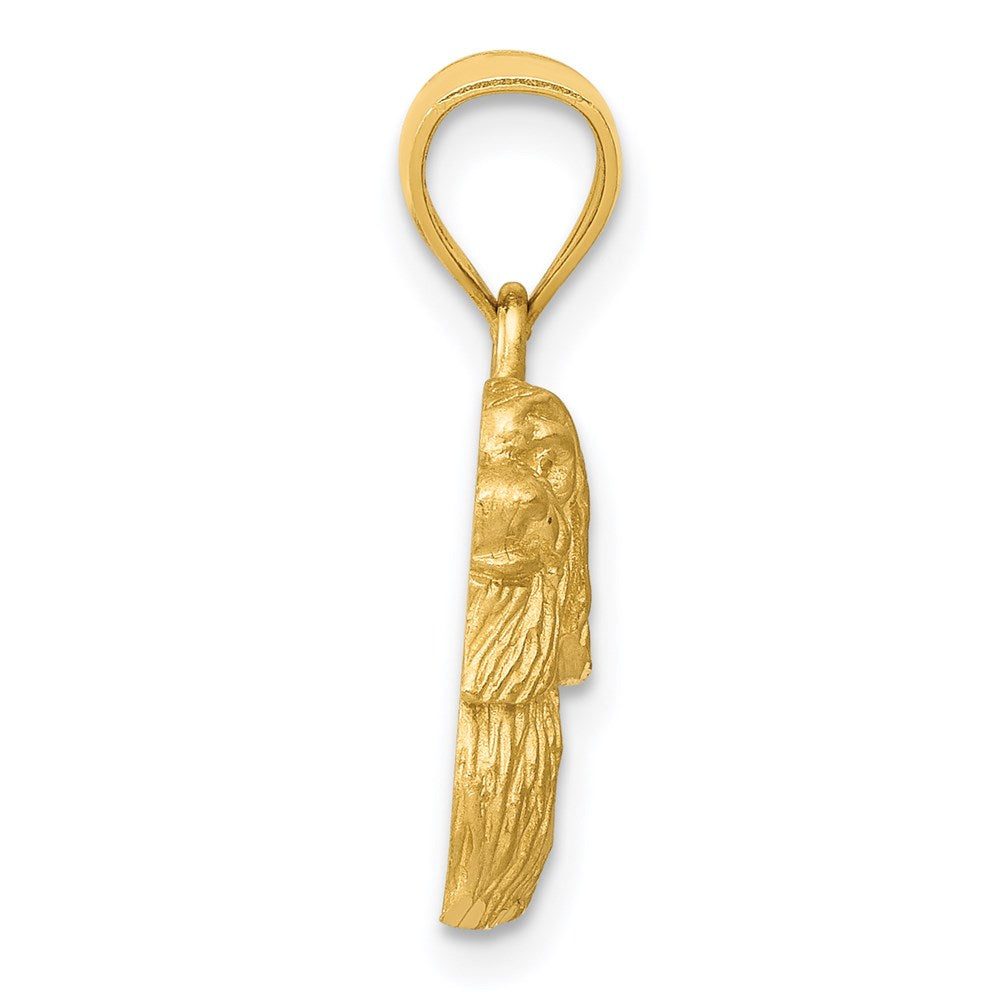 Gold Polished Dog Pendants