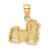 Gold Polished Dog Pendants