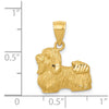 Gold Polished Dog Pendants