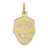 14k Comedy Mask Charm