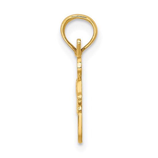 14K I HEART DANCING with Dancer Charm