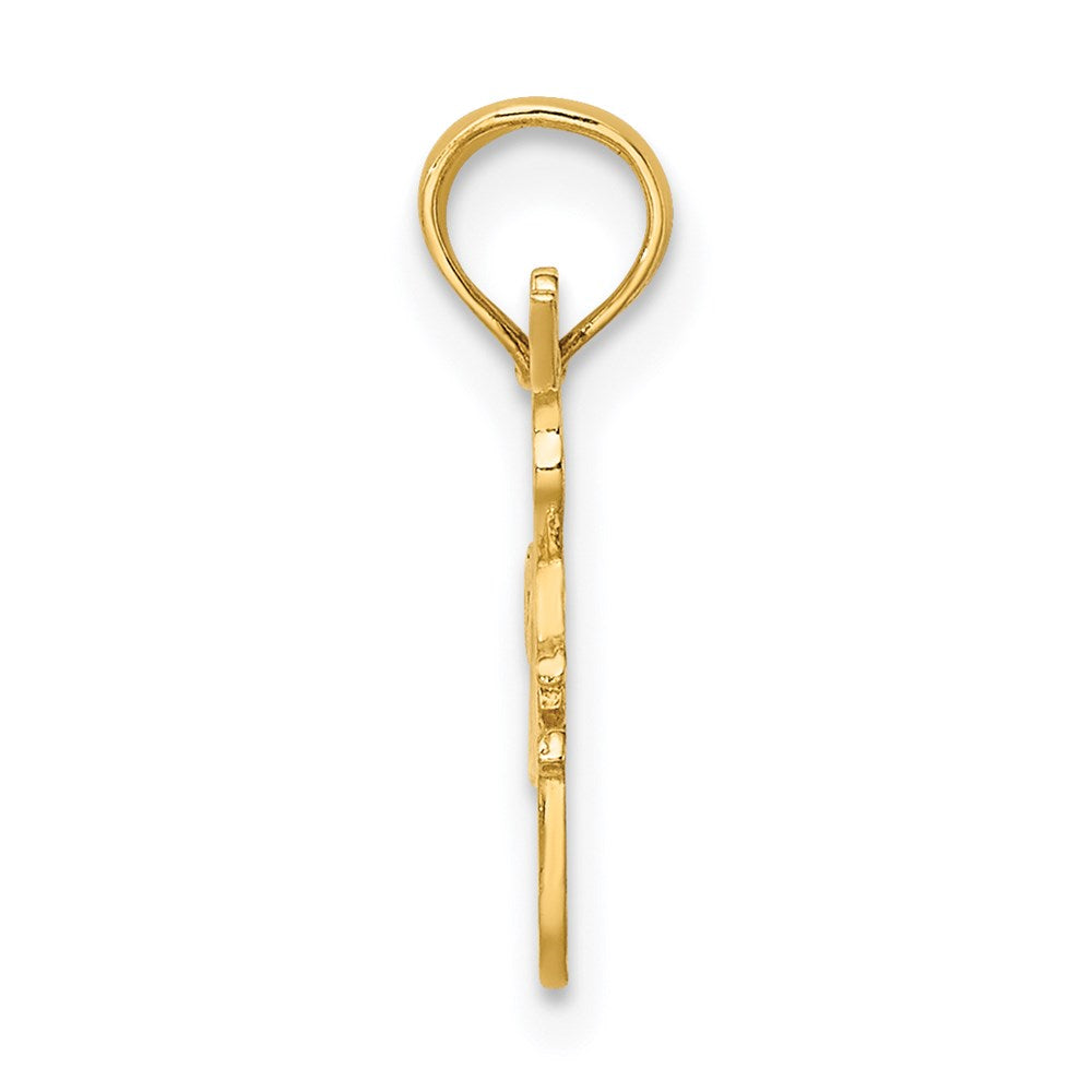 14K I HEART DANCING with Dancer Charm