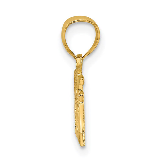 14K GOLF BUM Charm