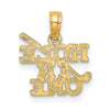 14K HOLE IN ONE with Golf Club Charm