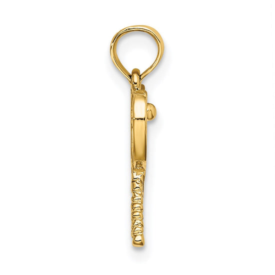 Gold Polished Tennis Pendants