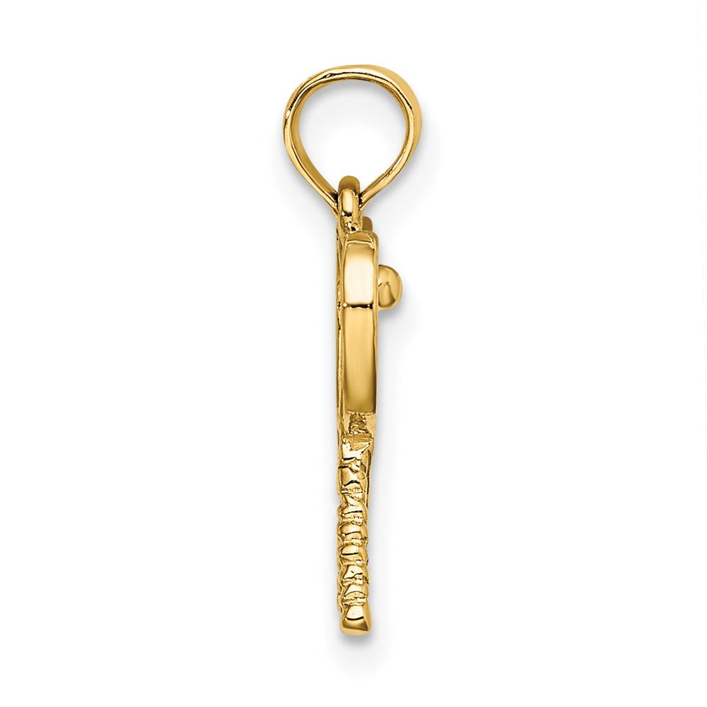 Gold Polished Tennis Pendants