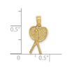 Gold Polished Tennis Pendants