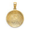 Gold Polished Soccer Pendants