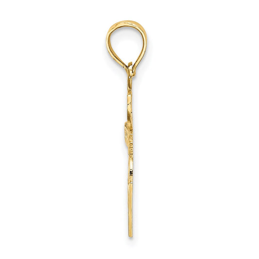 14K I HEART BASKETBALL Charm