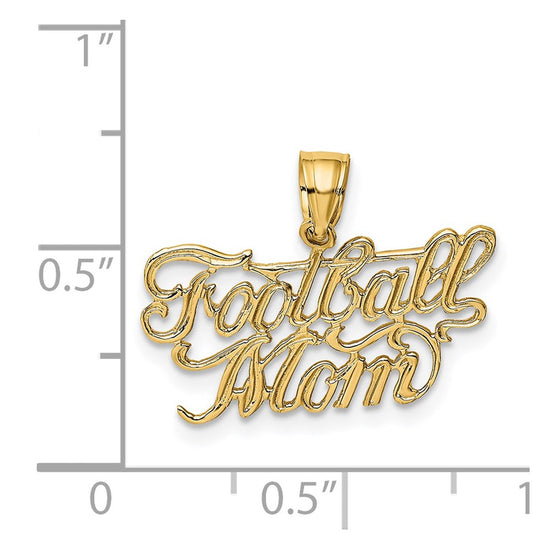 14K FOOTBALL MOM Charm
