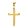 Gold Hollow Latin Cross Pendant